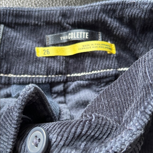 Maeve Corduroy Navy Wide-Leg Pants - Picture 10 of 12